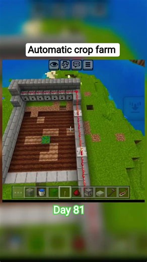 how to make automatic crop farm in Minecraft