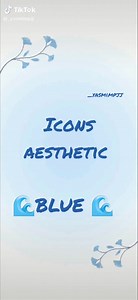 Blue Aesthetic Icons Compilation