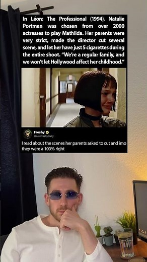 In Leon; The Professional 1994, Natalie Portman was protected by her parents