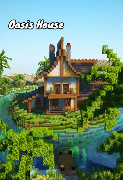 Building an Oasis House in Minecraft