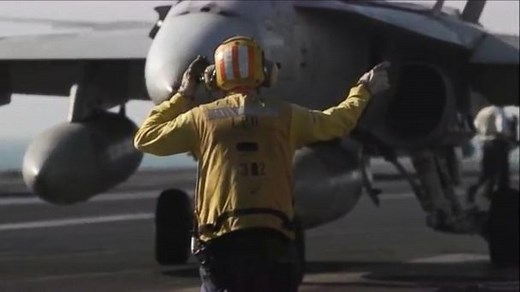 On Board the USS George H.W. Bush as Airstrikes Hit ISIS Forces