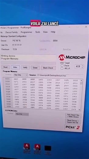 Rapid reprogramming of the microcontroller directly on the board