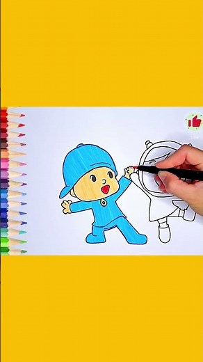 Vem Aprender a Desenhar e Colorir o Pcoyo e a Nina | Desenhar e Colorir