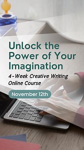 Our 4-week online creative writing course starting Nov 12th will get...