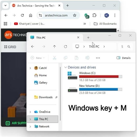 Minimize All Windows Instantly | Windows Shortcut