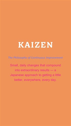 Continuous Improvement #kaizen #selfgrowth #japanese #motivation #selfimprovement #mindset