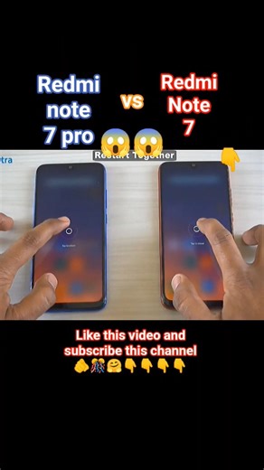 😱😱😱redmi note 7 pro vs redmi note 7 speed test 🚄#trollface#ytshorts