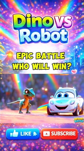 ROBOT vs. DINOSAUR: The Ultimate Fight! ⚔️🔥 #3D