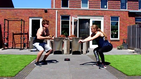 Bring Sally Up Squat Challenge with My Girlfriend!