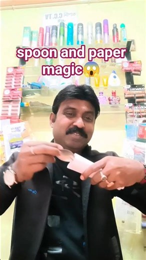 spoon and paper magic 😱 #shorts #short #funny #viral #comedy