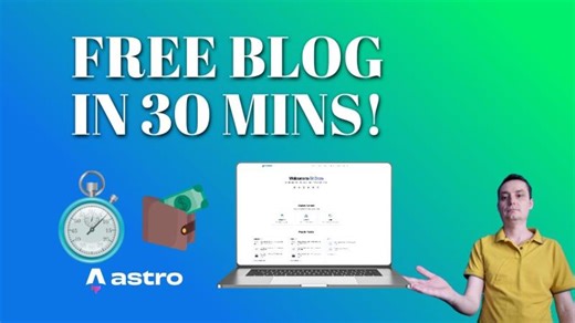 How to Build a Free Blog with Astro Cloudflare in 30 Minutes (No Wallet Required!) | Ted Ritzer