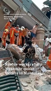 774K views · 5.3K reactions | Social media posts from Mandalay showed collapsed buildings and debris strewn across streets. One resident confirmed with RFA that the city’s iconic Ava bridge had collapsed. #Myanmar #earthquake #Thailand | Radio Free Asia | Facebook
