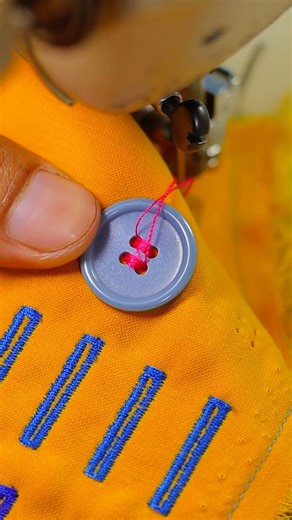 Seniman Kain on Instagram: "Button Sewing Accuracy Using Semi Portable Machine. Improve button sewing accuracy with a semi portable sewing machine. This reel focuses on positioning and stitch control to help avoid misaligned or loose buttons. #AccurateSewing #ButtonSewing #TailorLife"