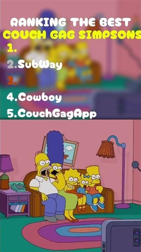 Ranking The Best Couch Gag Simpsons