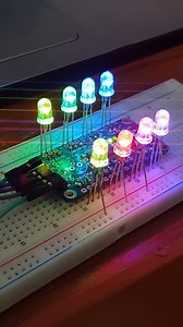 TLC5947 Adafruit module with teensy 3.1 board RGB led