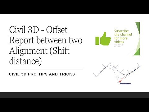 Civil 3D - Offset Report between two Alignment (Shift distance)