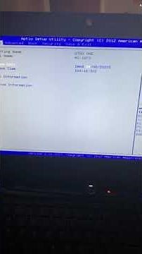Aptio Utility Setup Boot Loop simple fix