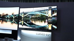 LG curved TV at CES 2014