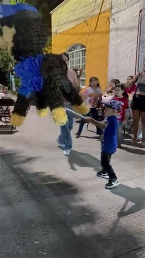 My little cousin hitting his Chase piñata! #party #piñata #birthday
