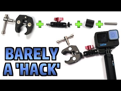 Adding a Clamp or Tripod Mount to a GoPro (Without Removing the Shorty Handle/Tripod)
