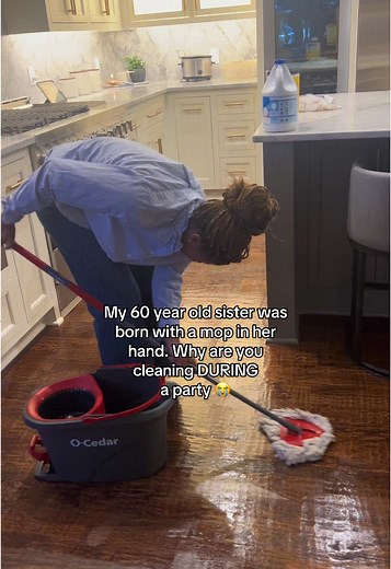 Mopping Skills During a Holiday Party: A Funny Take