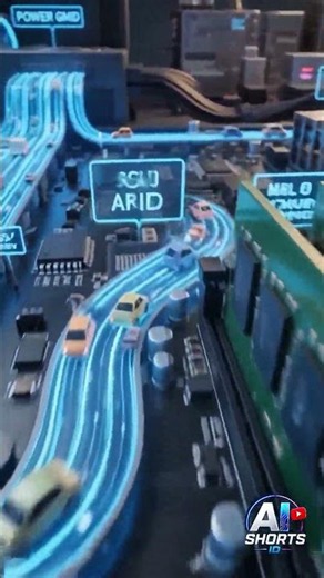 How Does a Motherboard Connect Every PC Component? 🔌🖥️ | AI Tech Animation #Shorts