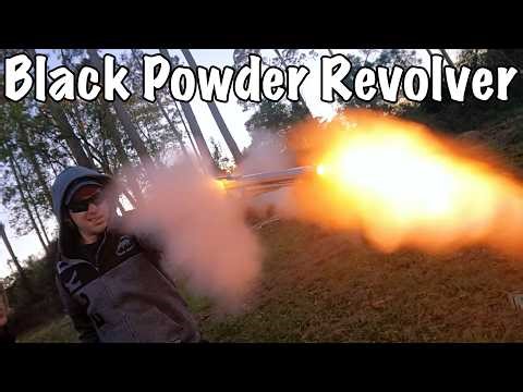 Black Powder Revolver VS a Concrete Block....