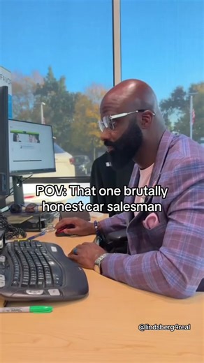 When the car salesperson is a little bit too honest 😩😭 #carsaleshumor #cartok #detroit #carsalesman #cartiktok #dealershiplife #carhumor #dealership
