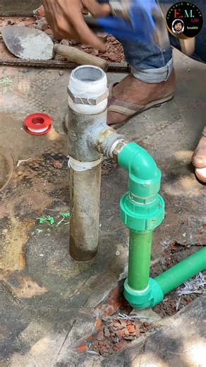 1 hp water pamp install // ১" ১/২" টিউবওয়েল বরিং থেকে মটর পাইপ ফিটিংস // 1" 1/2 tubewell boring Motor pipe fittings #viralvideoシ #foryouシ #facebookviral #upvc #sanitary #motor #viral #trending #repair #flowers | Electric mix Ltd