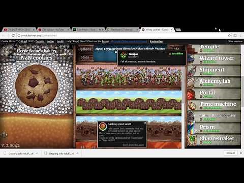 How To Get NaN Or Infinity Cookies In Cookie Clicker | Hack