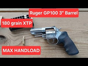 Ruger GP 100 3 inch MAX HANDLOAD - 180 grain XTP