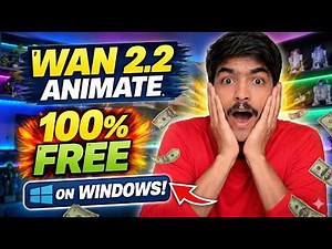 How to Use Wan 2.2 Animate FREE on Windows 🚀 | Unlimited AI Videos