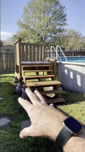 How to build Above Ground Pool Steps on a tight budget? (easy way)