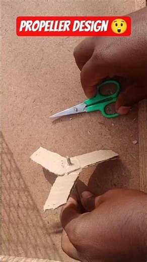 Diy cardboard propeller design for project #diy #propeller #viral #howtomake #shorts