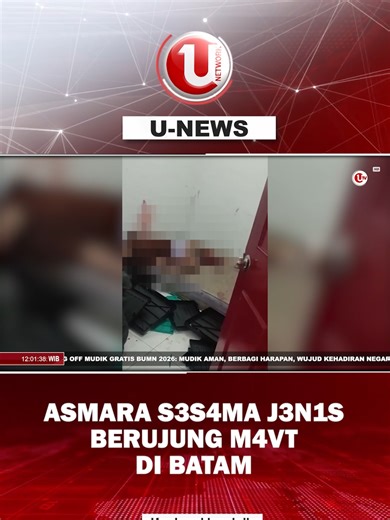 Peristiwa p3mbvnuh4n akibat asmara s3s4ma j3nis terjadi di Kecamatan Nongsa, Kota Batam, Kepulauan Riau, pada Selasa 10 Maret 2026. Pelaku berinisial M nekat m3mb4cok dua pria berinisial DS dan AB di sebuah kamar kos di kawasan Family Dream, Nongsa. Akibat insiden itu, pria berinisial DS t3w4s dalam kondisi bersimbah darah, sementara korban AB dalam kondisi kritis di Rumah Sakit Bhayangkara Polda Kepri. #beritaviral #beritaupdate #beritaterkini #fyppppppppppp #batam Selengkapnya di Youtube Offic