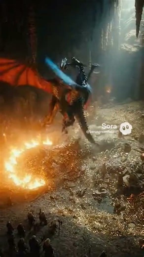 Smaug: Defending his treasure.