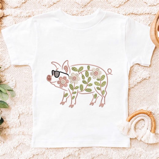 Embroidery File Animal Pattern, Pig File Pattern, Embroidery File for Machine - Etsy