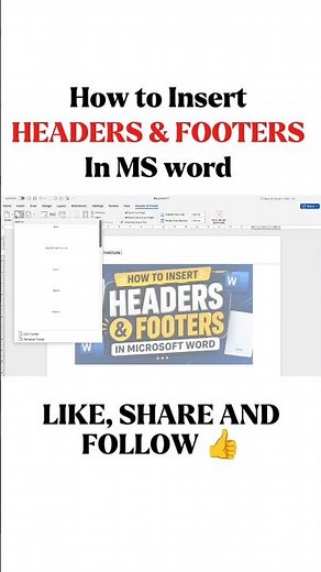 How to Insert Header & Footer in Ms Word #cgshikshakbharti #cggkpracticeset