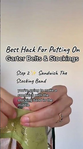 Best Hack For Putting on a Garter Belt and Stockings