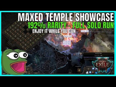 100+ Div Per Run - Maxed Vaal Temple vs 192% Rarity Showcase | PoE 2 - 0.4