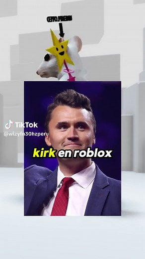 Haciendo a Charlie Kirk en Roblox