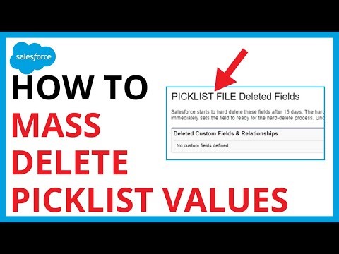 How to Mass Delete Picklist Values in Salesforce [QUICK GUIDE]