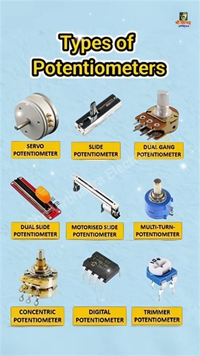 Types of Potentiometers Explained | Beginner Friendly Guide | Full Types #shorts