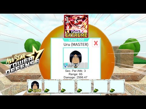 Level 100 Uryu Beating Trial 3 Extreme Mode | 1 Unit Showcase | Roblox All Star Tower Defense