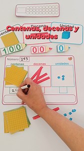 Un kit con 3 actividades para jugar y trabajar centenas, decenas y unidades!! Imprimís y usas!! Disponible en mi web para todos los países: https://didacticlandia.com.ar/productos/ Didacticlandia... recursos y juegos para imprimir | Didacticlandia