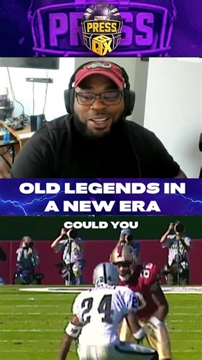 Press Box on Instagram: "Could legends like Jerry Rice and John Elway be elite in today's era of football? 📺 Press Box is live every Wednesday & Sunday! #nfl #football #nflfootball #halloffame #newera"
