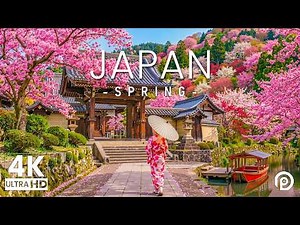 Japan 4K - Spring Adventure: Cherry Blossoms, Sakura Rain, Petal Rivers - Relaxing Piano 4K UHD