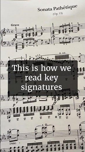 How to Read Key Signatures #shorts #music #piano #musictheory #pianomusic #classicalmusic