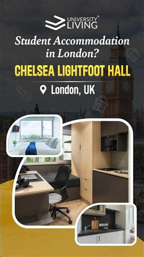 Chelsea Lightfoot Hall London | Student Accommodation London | London Student Housing #shorts