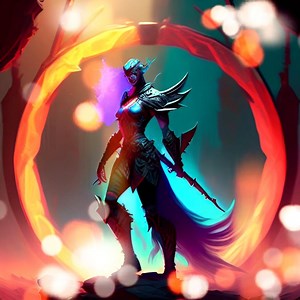 Ai Generated, Warrior, Portal